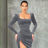 Ladies High End Babes Long Sleeve Dress